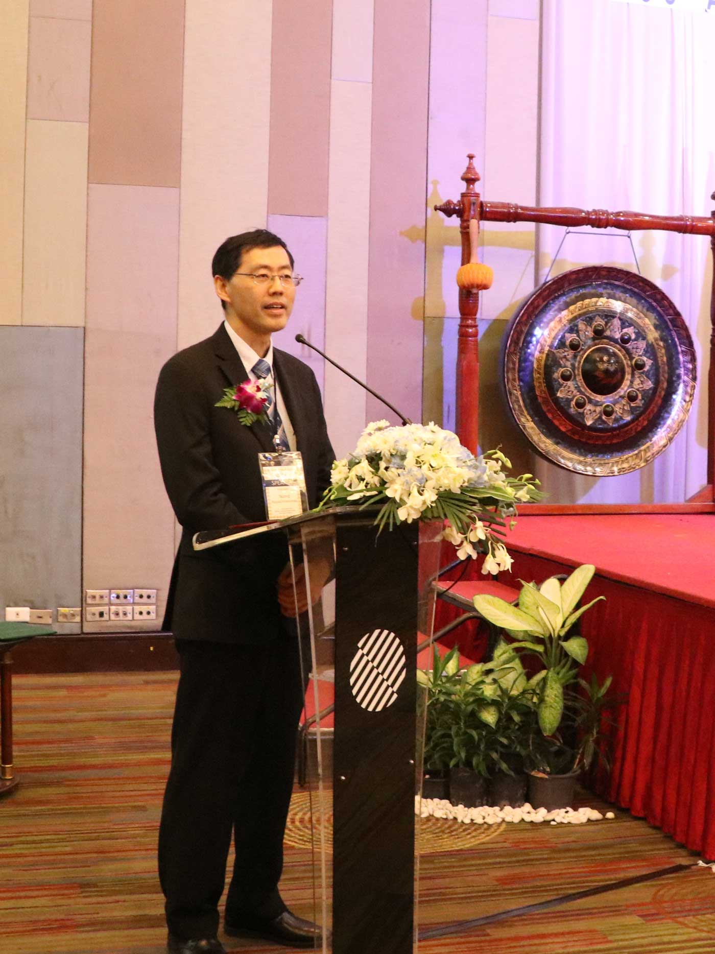 Welcome speech by Dr. Nond Rojvachiranonda, the President of Thai Cleft Lip-Palate and Craniofacial Association (TCCA) and the Co-President of the 9th Asian Pacific Cleft Lip-Palate and Craniofacial Congress 2019