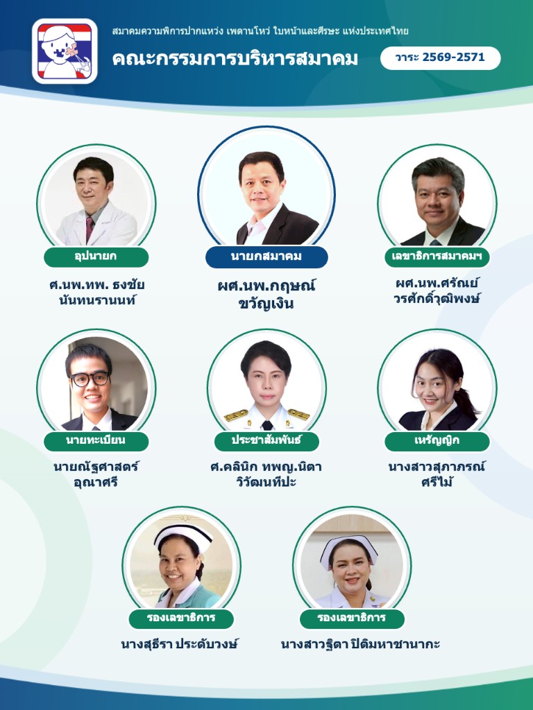คณะกรรมการบริหารสมาคม วาระปี 2569-2571